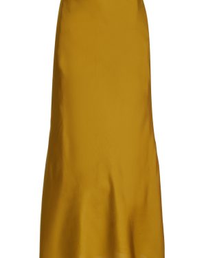 FRANOISE - Exclusive Constance Silk Satin Maxi Skirt - Gold - FR 34 - Moda Operandi