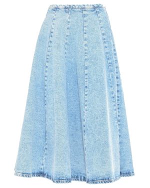 Fabiana Filippi Blue Denim Circle Skirt