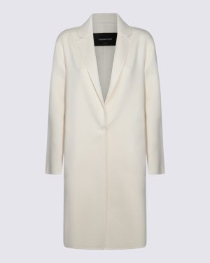 Fabiana Filippi White Wool Coat