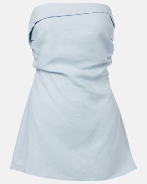 Faithfull Boe Tunic strapless linen top