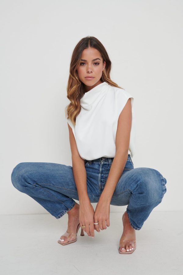 Farrah Blouse - White, XL