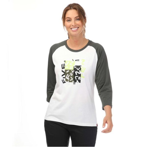 Five Ten Ten Graphic three quarterSleeve Long-Sleeve Top Womens - White