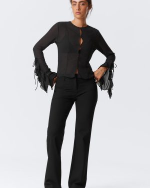 Flared Suiting Trousers