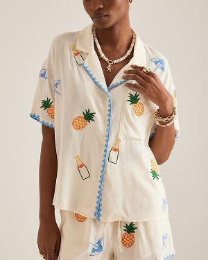Flat White Pineapple Shirt