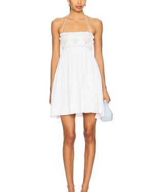 For Love & Lemons Summer Time Mini Dress in White. Size M, S, XL.