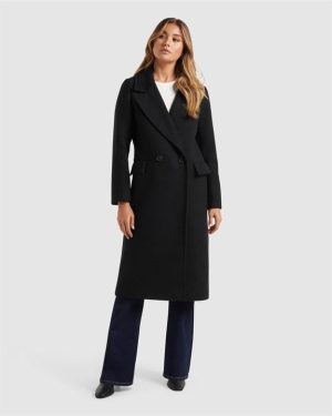 Forever New Charlotte DB Coat - Black