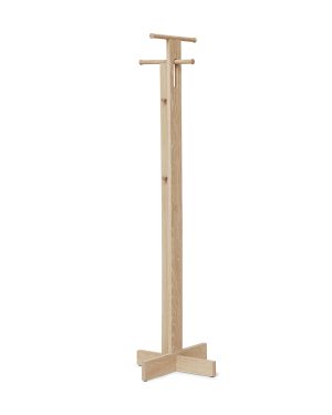 Form & Refine - Foyer Coat Stand - weieiche/pigmentiert, gelt/BxH 50x173,5cm/maximale Traglast 25kg