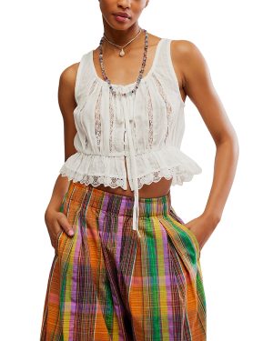 Free People Alana Lace Tank Top