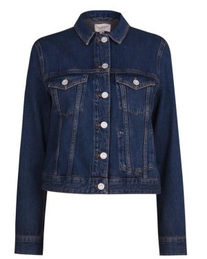 French Connection Macee Micro Western Denim Jacket - Blue