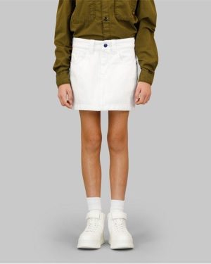 G Star Denim Skirt Juniors - White