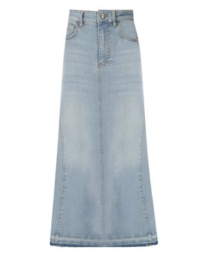 GANNI LIGHT BLUE DENIM SKIRT