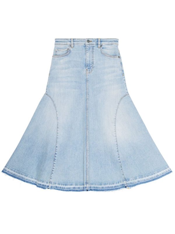 GANNI Organic Cotton Denim Skirt