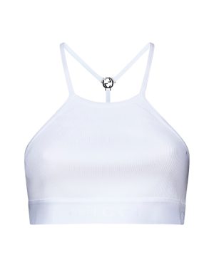 GUCCI | Logo-plaque jersey crop top | Women | M