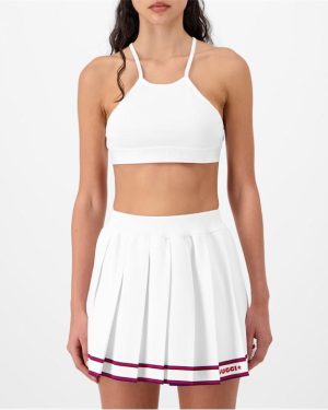 GUCCI Nylon Ribbed Tank Top - White