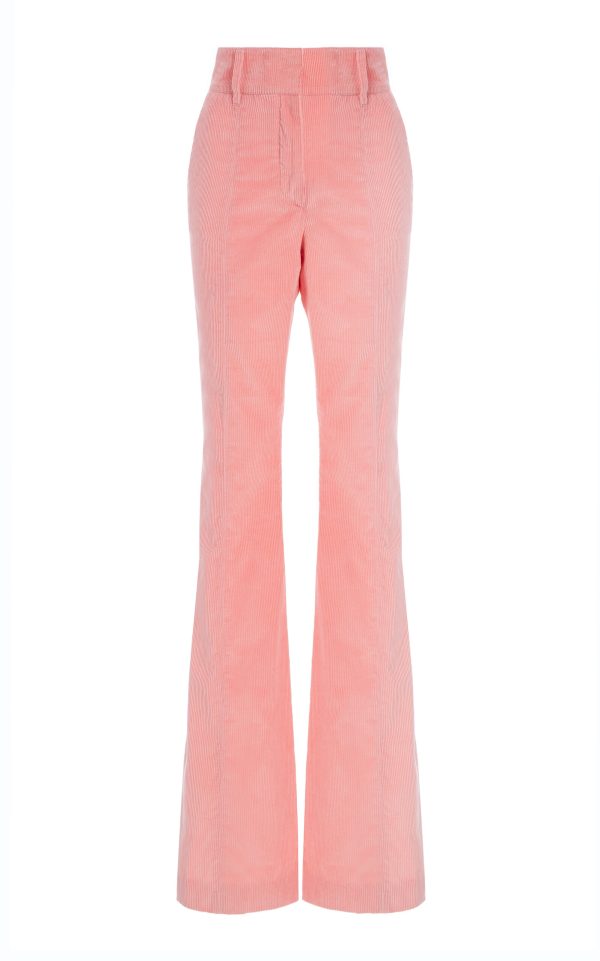 Gabriela Hearst - Ianthe Tailored Corduroy Flare Pants - Pink - IT 38 - Moda Operandi