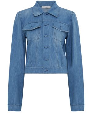 Gabriela Hearst - Roland Cotton-Linen Denim Jacket - Light Blue - IT 44 - Moda Operandi