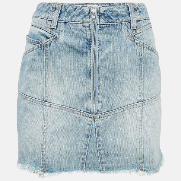 Givenchy Light Blue Denim Mini Skirt L Waist 31"