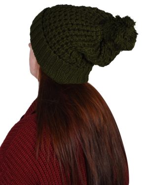 (Green-6143) Womens French Beret New Warm Wool Winter Beanie