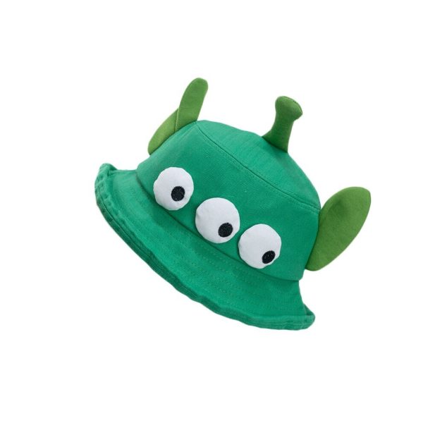 (Green) Toy Story Alien Bucket Hat Adult Cartoon Sunshade Breathable Cap Lotso Unisex