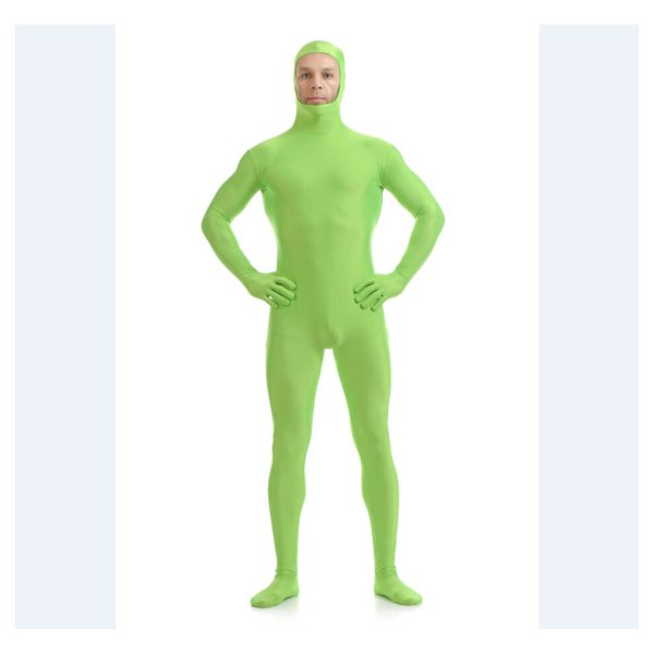 (Green, XXL(Tag XXL=US L)) Fancy Halloween Morphsuit Adult Costume Morph Suit Cosplay Costume Bodysuit