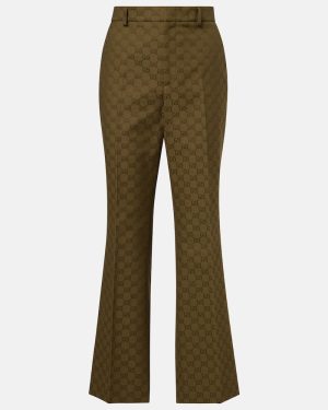 Gucci GG Canvas cotton-blend bootcut pants