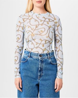 HUGO Diralina Mesh Top - Blue