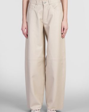 Haikure Bethany Pants In Beige Leather