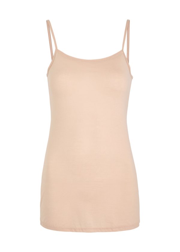Hanro Ultralight Cotton Camisole top - Beige - L (UK14-16 / L)