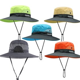 Hat Sun Hat Bucket Hat Packable UV Protection Breathable for Nylon Summer Spring