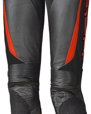 Held Lane II Ladies Motorcycle Leather Pants, black-red, Size 38 for Women