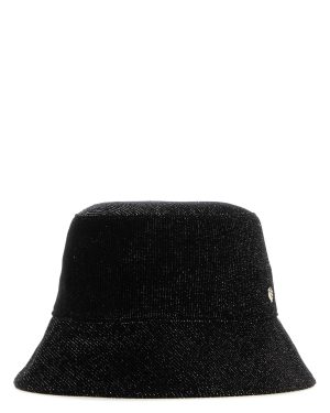 Helen Kaminski Black Velvet Florenze Bucket Hat