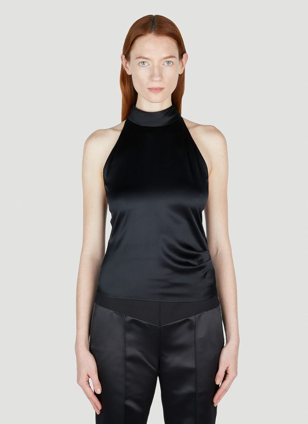 Helmut Lang Halter Neck Top - Woman Tops Black M