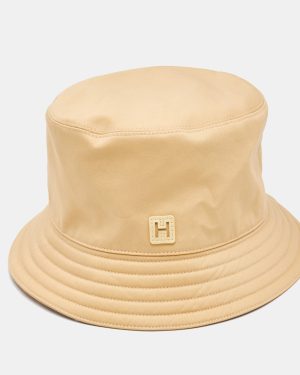 Hermès Light Yellow Feux D'Artifice Cotton Bucket Hat (59)
