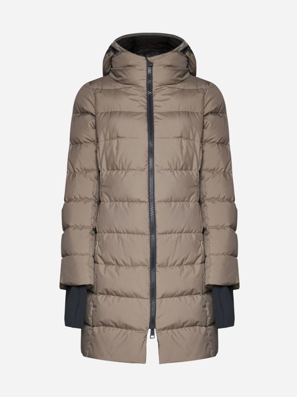 Herno Hooded Quilted Nylon Down Parka Jacket