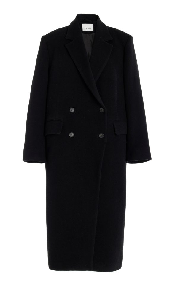 House of Dagmar - Tailored Wool-Blend Coat - Black - FR 32 - Moda Operandi