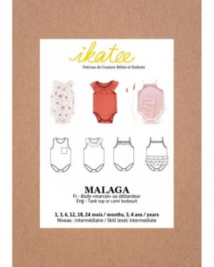 Ikatee Paper Sewing Pattern Baby Malaga Bodysuit