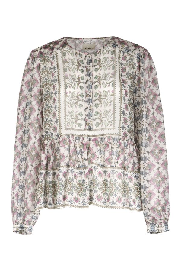 Isabel Marant Printed Silk Blouse