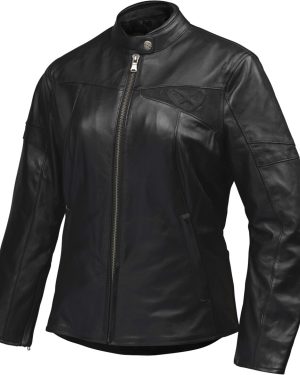 Ixon Cranky-C Ladies Motorcycle Leather Jacket, black, Size 7XL for Women