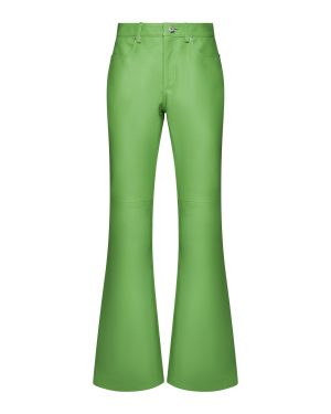 J. W. Anderson High-waisted Leather Bootcut Trousers