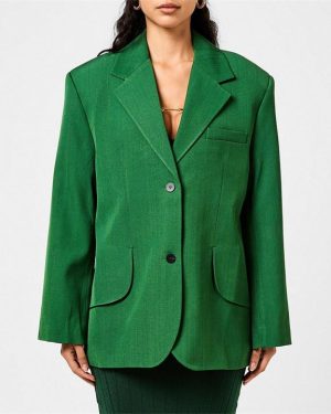 JACQUEMUS La Titolo Blazer Jacket - Green