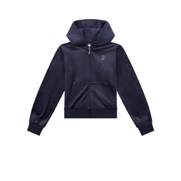 JUICY COUTURE Velour Hoody - Blue
