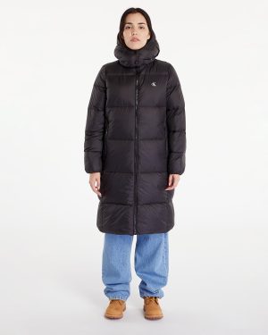 Jacket Calvin Klein Jeans Down Long Puffer Jacket Black L