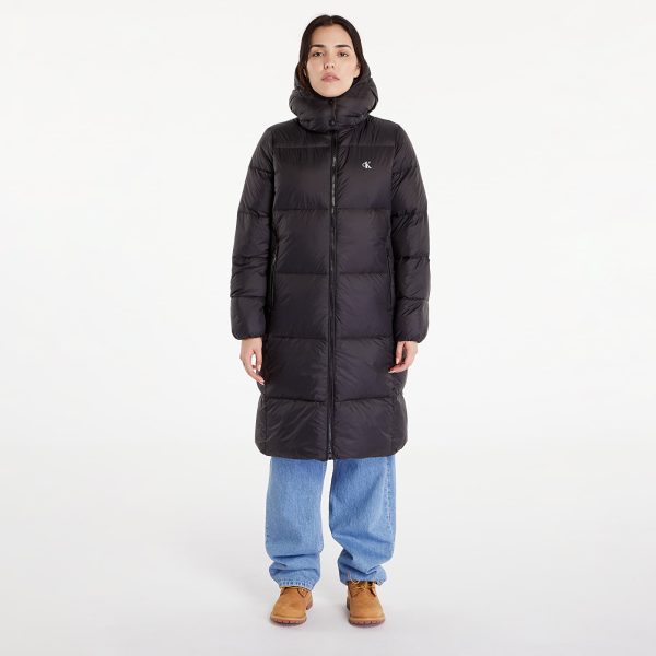 Jacket Calvin Klein Jeans Down Long Puffer Jacket Black L