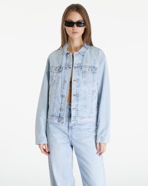 Jacket Tommy Jeans Mom Classic Flag Jacket Denim Light M