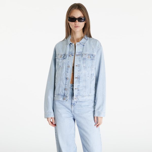 Jacket Tommy Jeans Mom Classic Flag Jacket Denim Light M