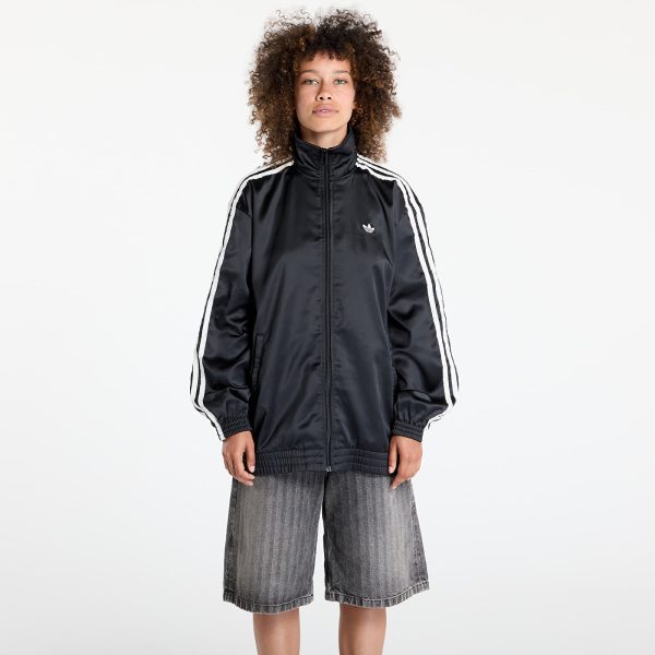 Jacket adidas Originals Satin Firebird Track Top Ruffle 3-Stripes Black XXS