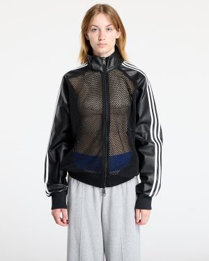 Jacket adidas x Jeremy Scott Faux Leather Mesh Track Top UNISEX Black XS