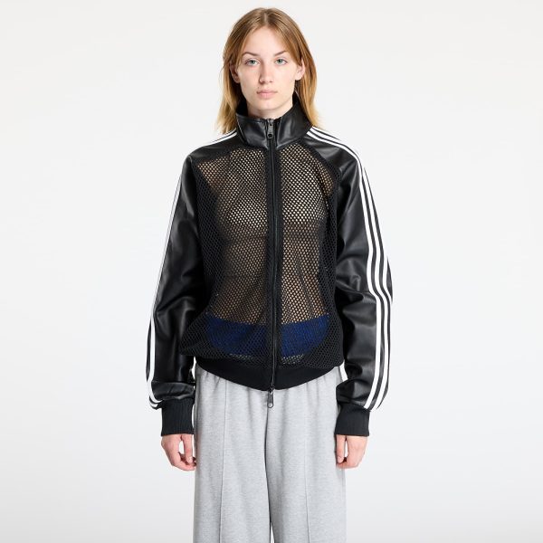 Jacket adidas x Jeremy Scott Faux Leather Mesh Track Top UNISEX Black XS