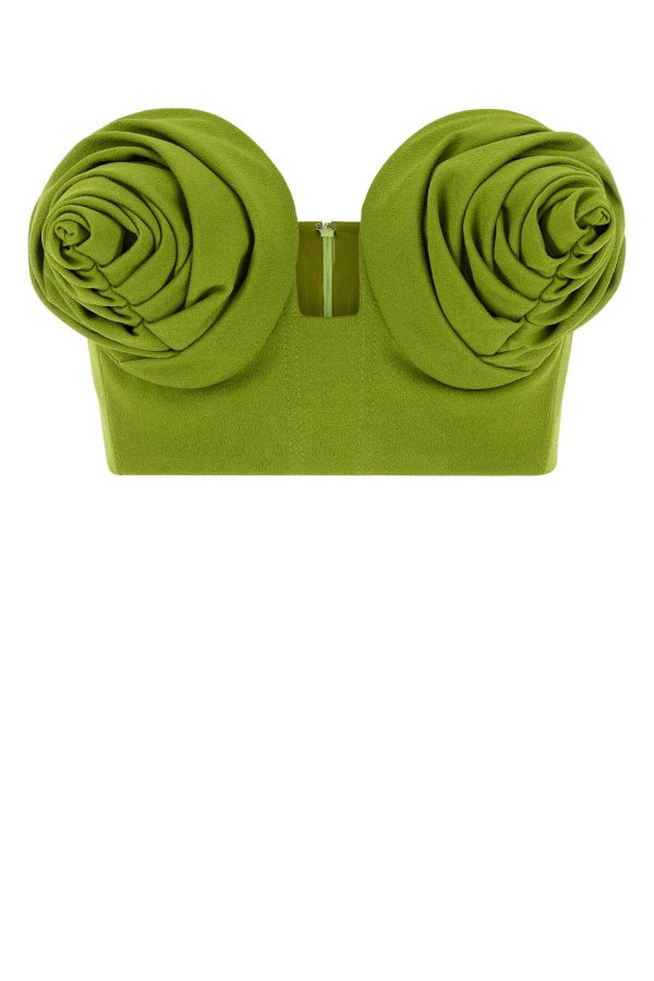 Jean Paul Gaultier Green Stretch Viscose Blend Crop-top