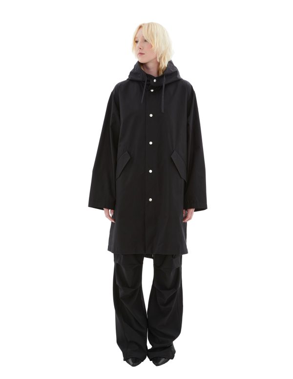 Jil Sander Black hooded jacket